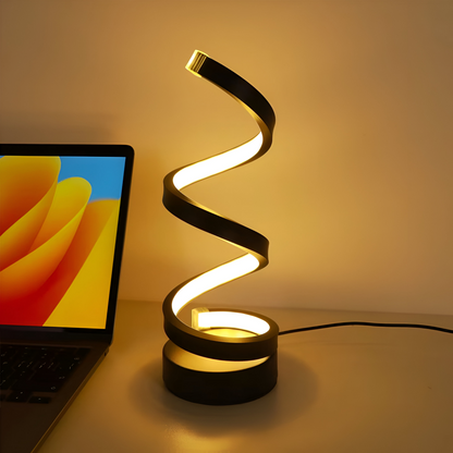 Airin – Lampe de table LED design en spirale