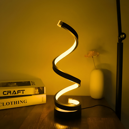 Airin – Lampe de table LED design en spirale