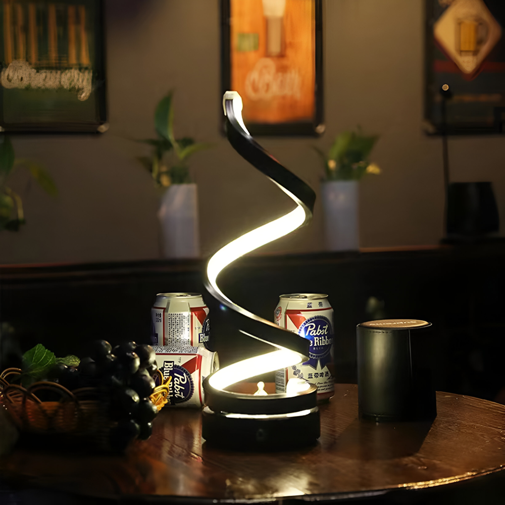 Airin – Lampe de table LED design en spirale