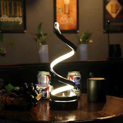 Airin – Lampe de table LED design en spirale
