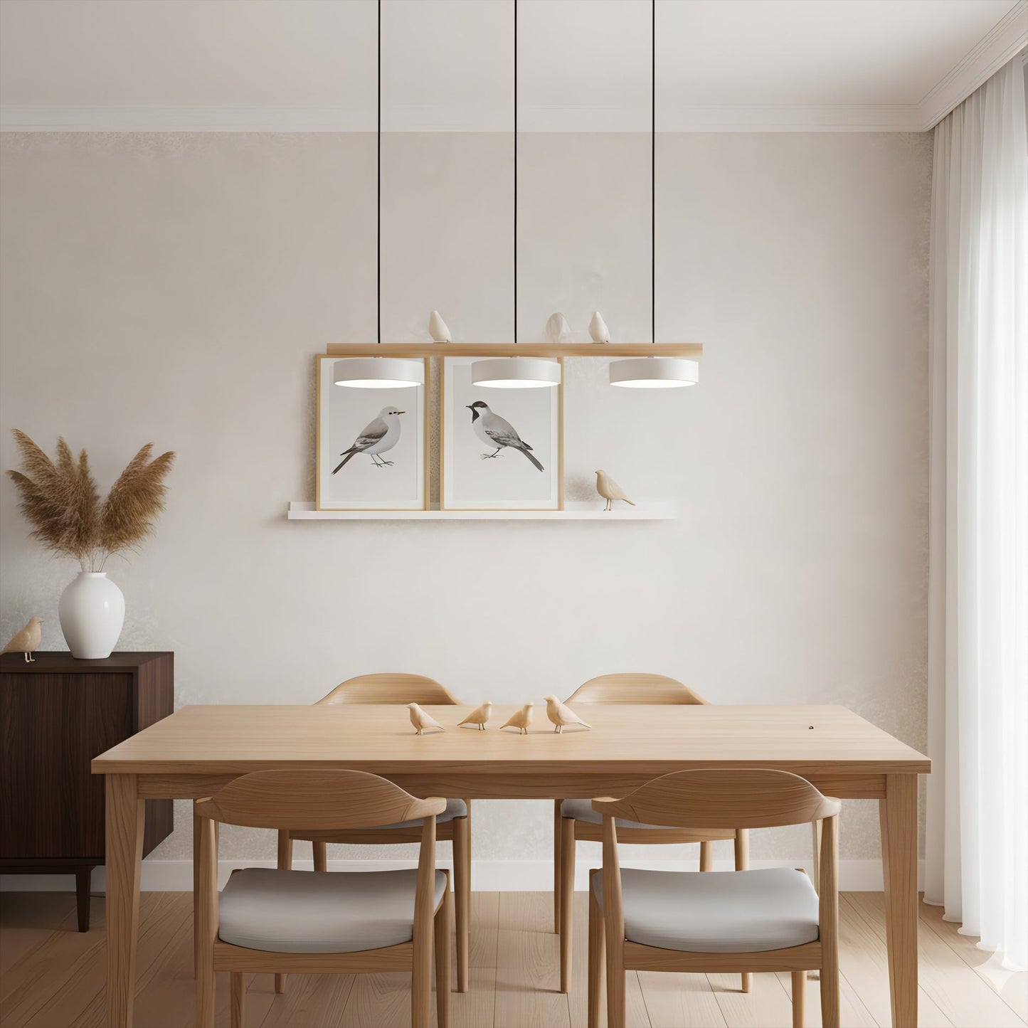 Sienna – Lampe Oiseau Nordique Suspendue