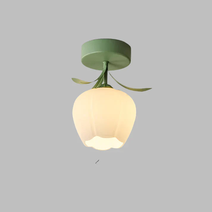 MiniTiffani – Petit plafonnier floral de style Tiffany français