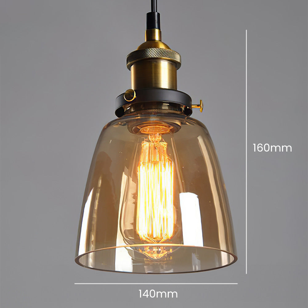 Sigrid – Lampe Pendante en Verre Clair Nordique