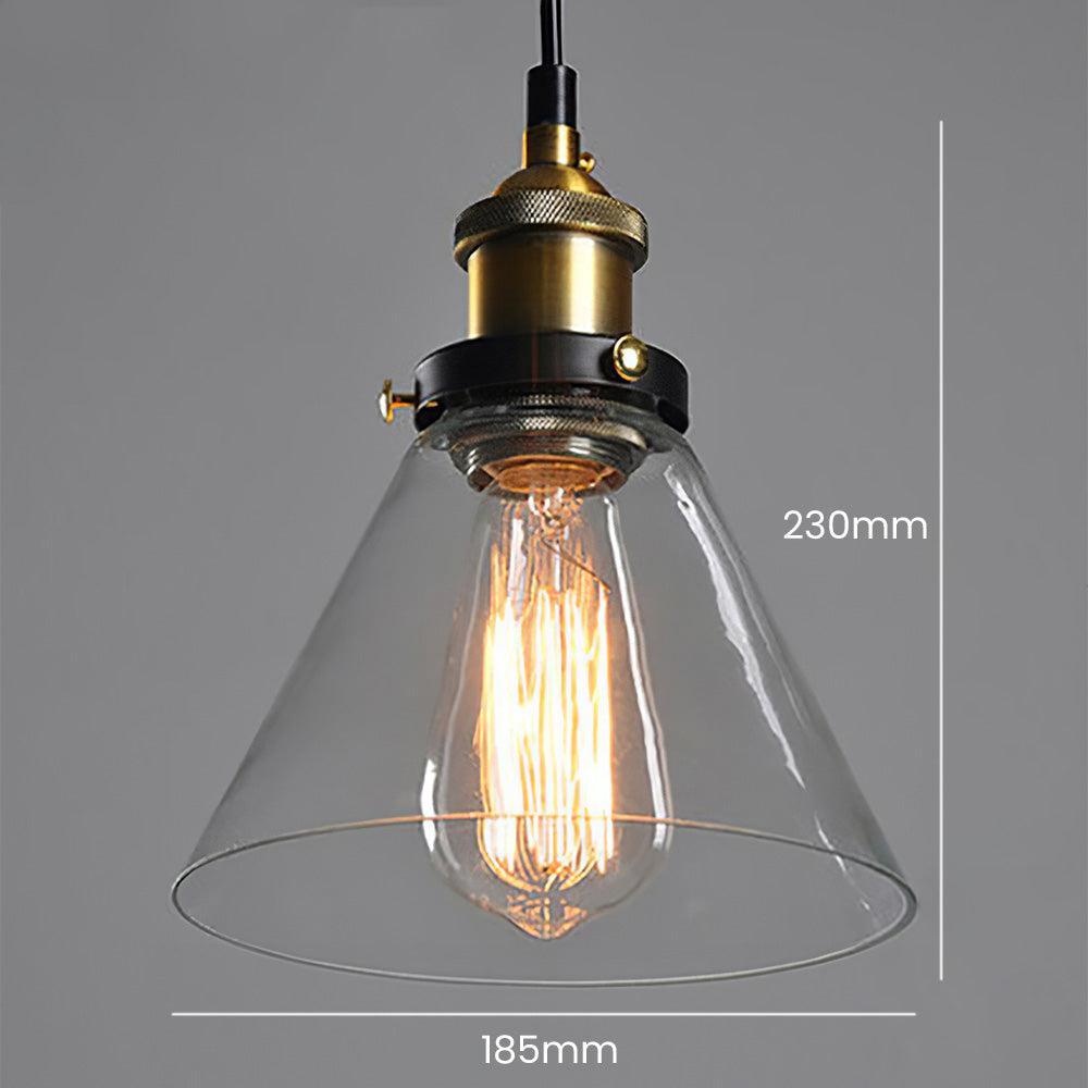 Sigrid – Lampe Pendante en Verre Clair Nordique