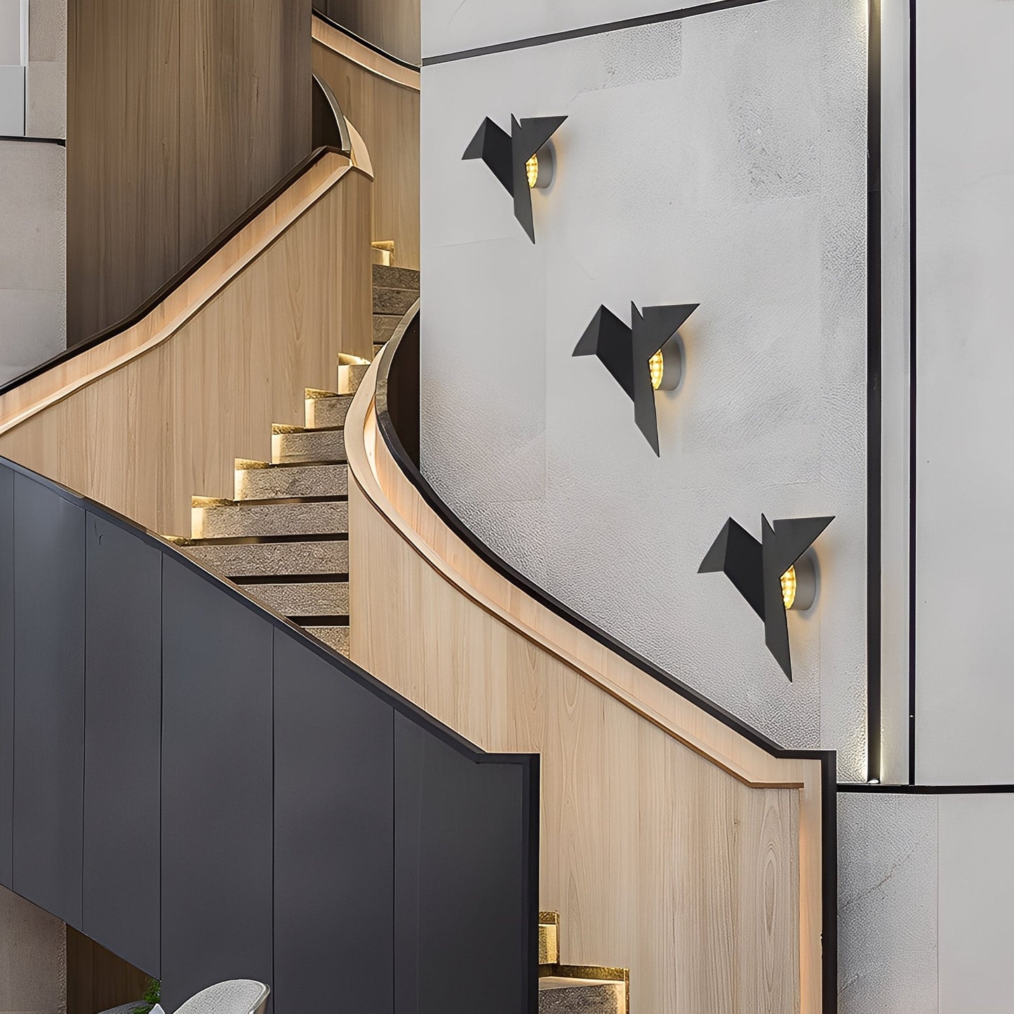 Rika – Lampe Murale Oiseau Moderne