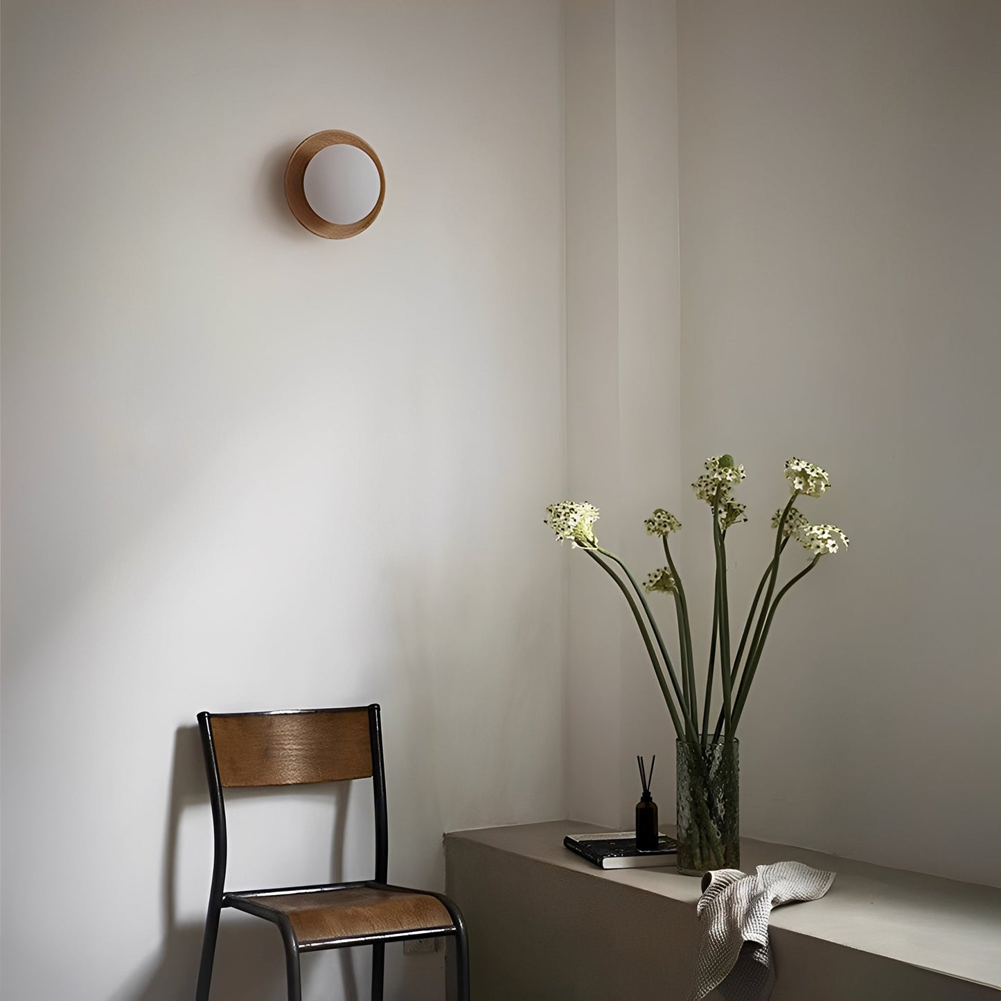 Yume – Applique murale nordique en bois style Cream