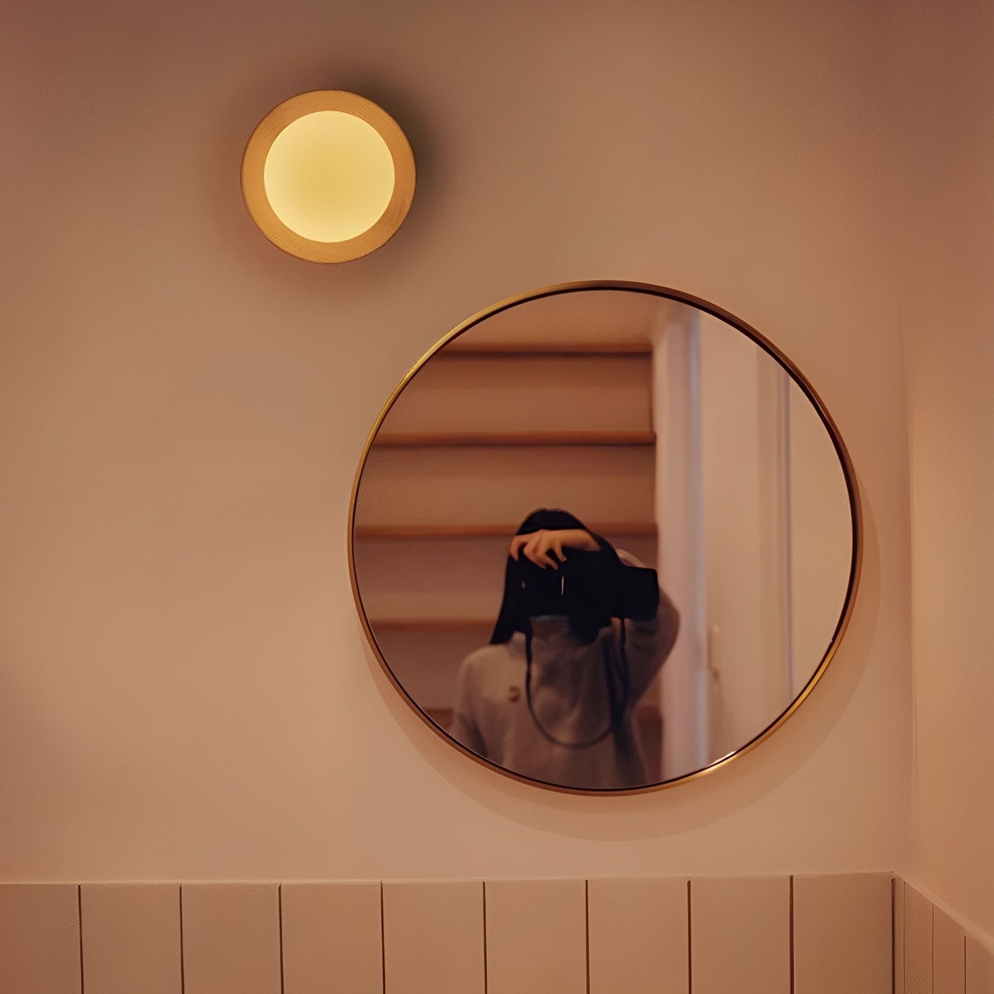 Yume – Applique murale nordique en bois style Cream