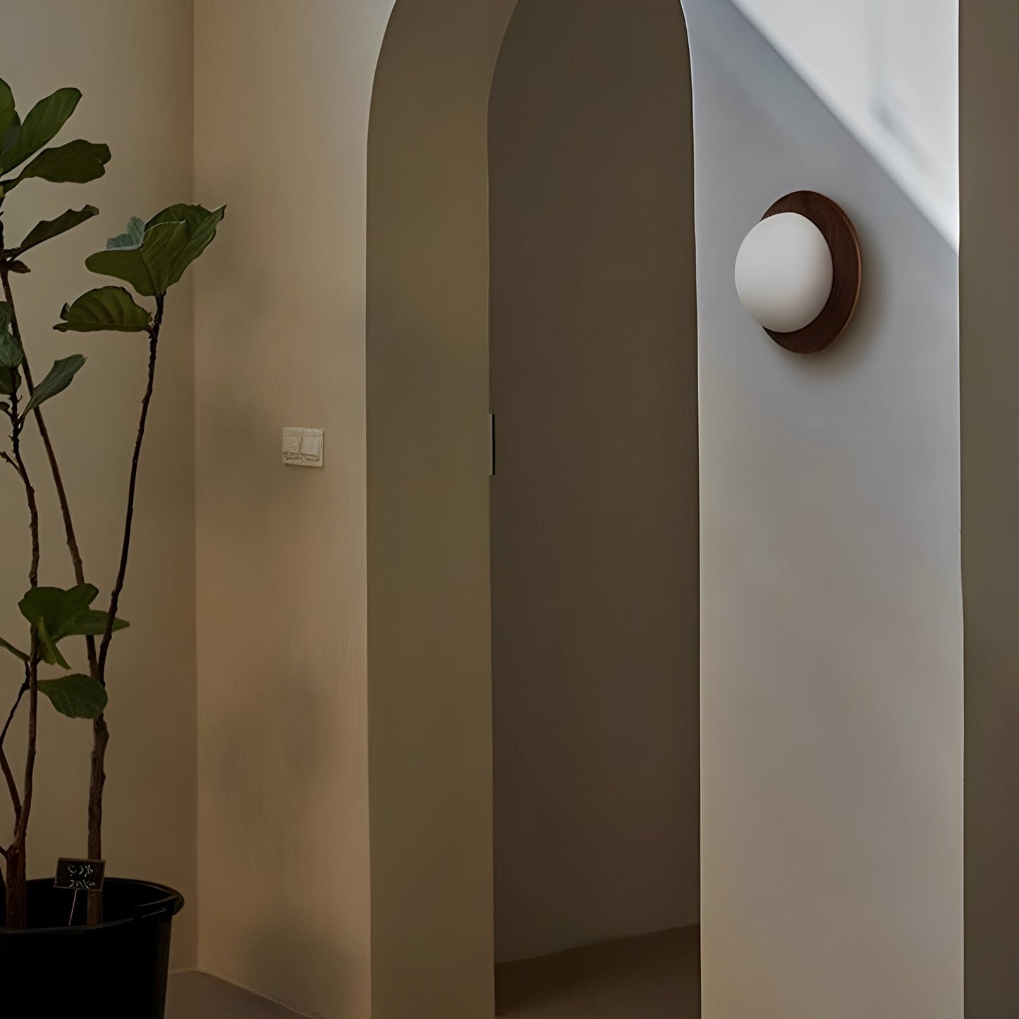 Yume – Applique murale nordique en bois style Cream