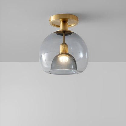 Glayra – Plafonnier moderne avec verre gris pour couloir et espace de vie