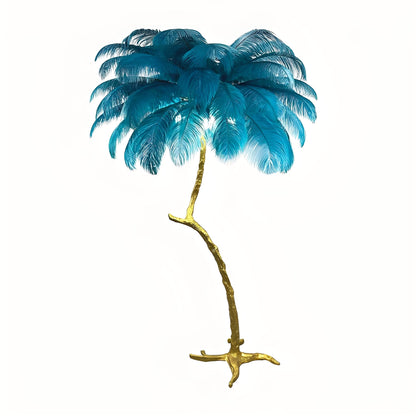 Fiona – Lampe à plumes d'autruche