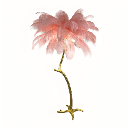 Fiona – Lampe à plumes d'autruche