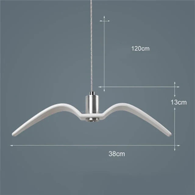 Lustre Suspendu Artistique En Forme De Mouette