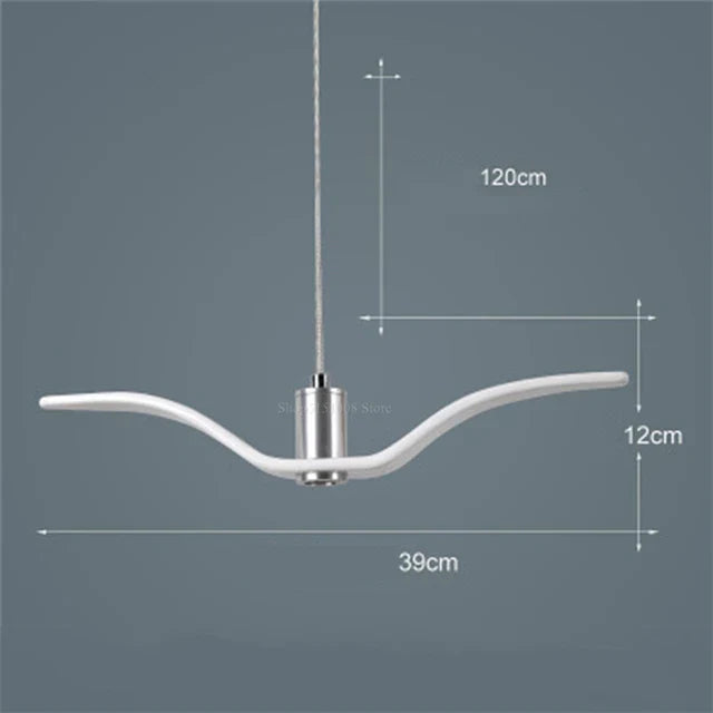 Lustre Suspendu Artistique En Forme De Mouette