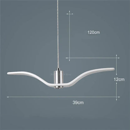 Lustre Suspendu Artistique En Forme De Mouette