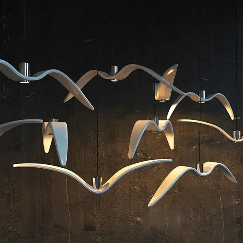 Lustre Suspendu Artistique En Forme De Mouette