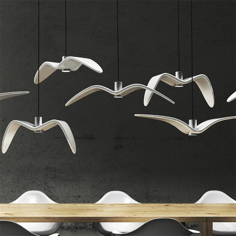Lustre Suspendu Artistique En Forme De Mouette
