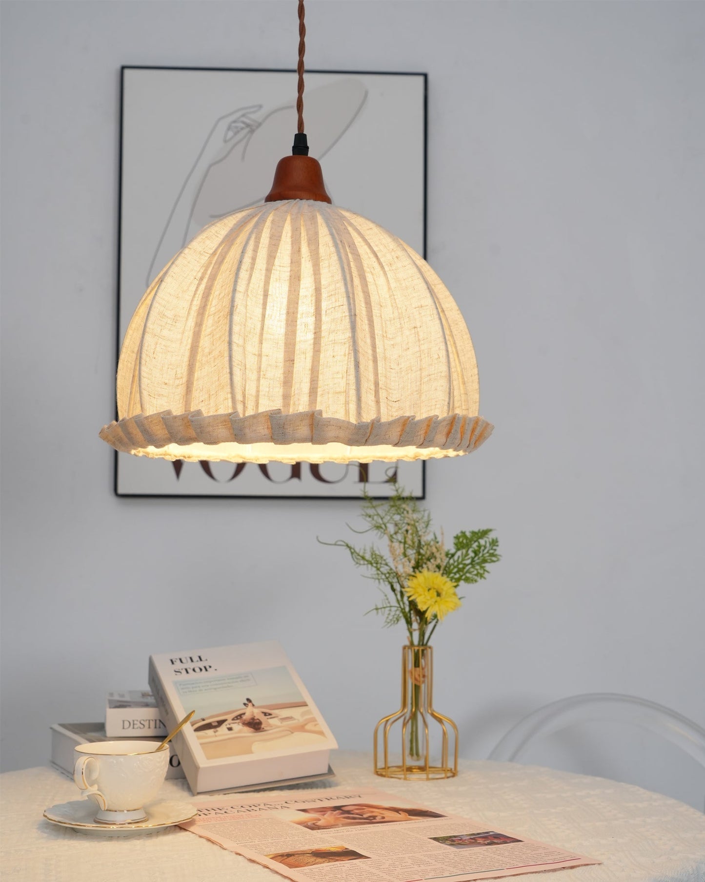 Yna – Lampe suspendue en tissu
