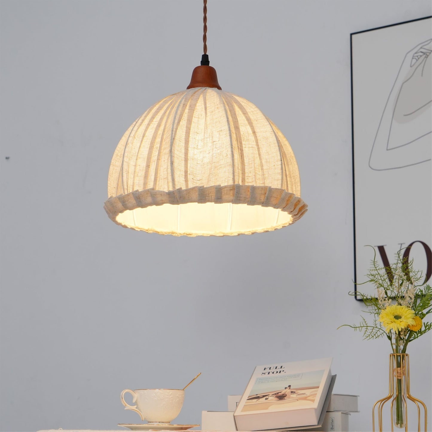Yna – Lampe suspendue en tissu