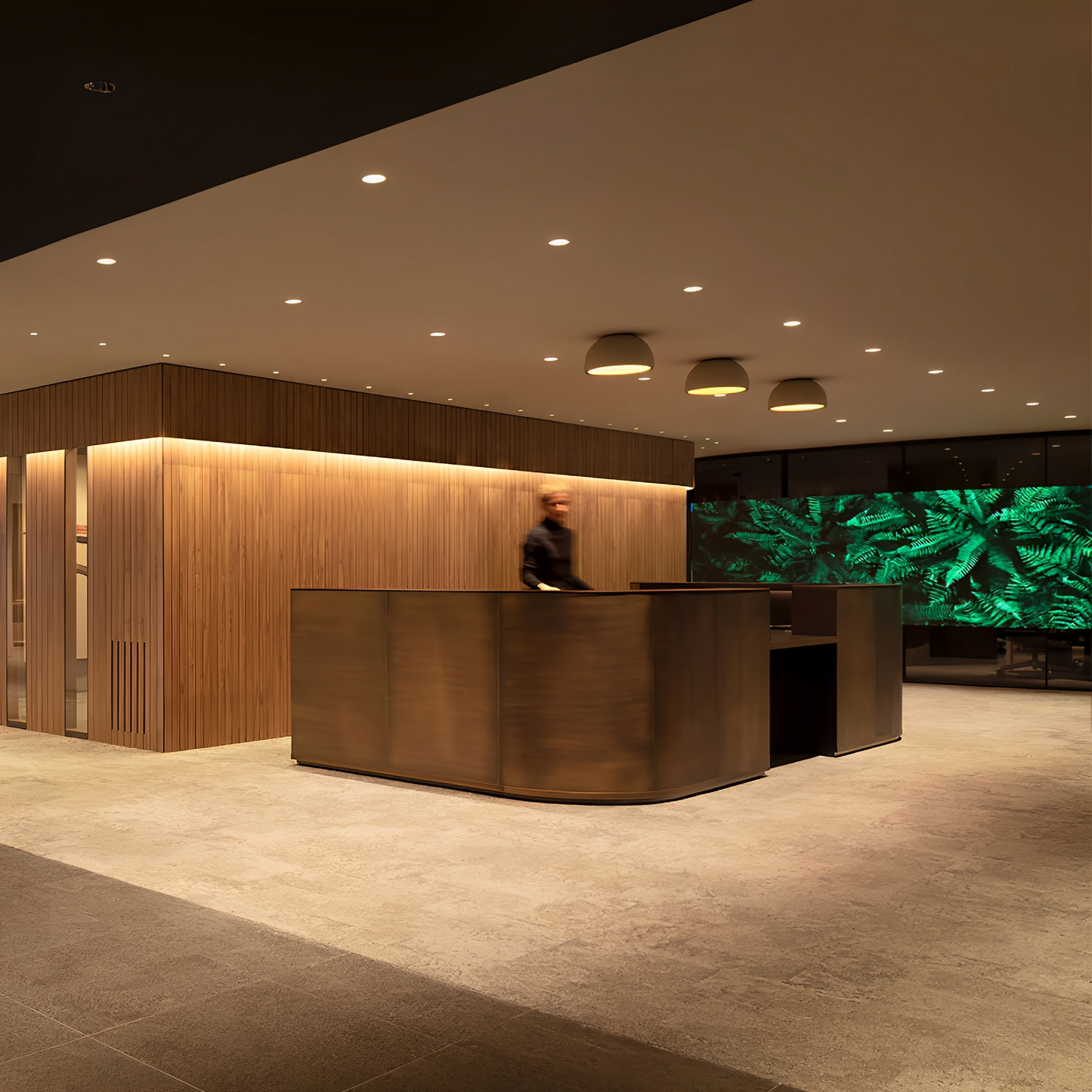 Arven – Lampe de plafond ronde avec structure en bois style nordique