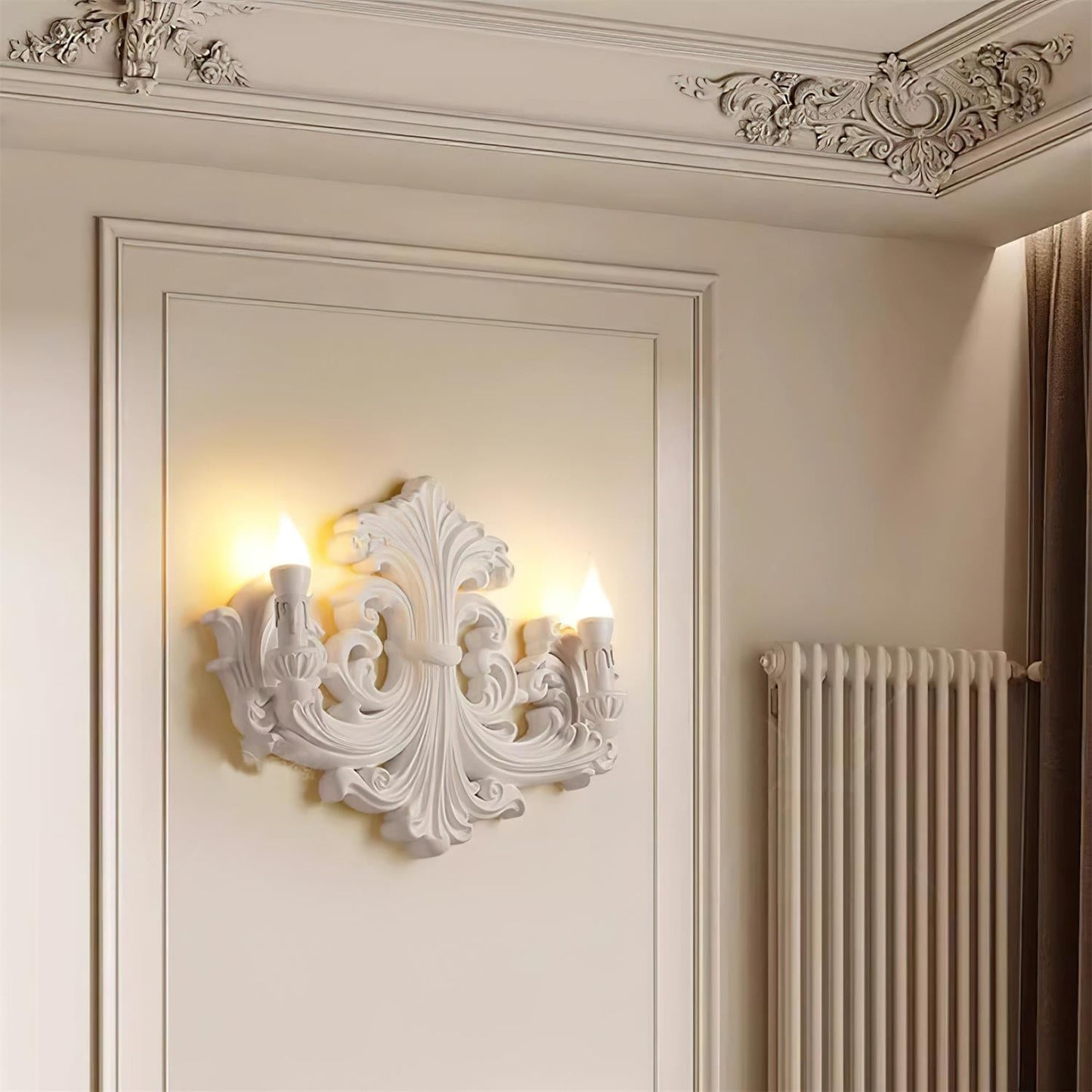 Kristel – Lampe murale française en plâtre