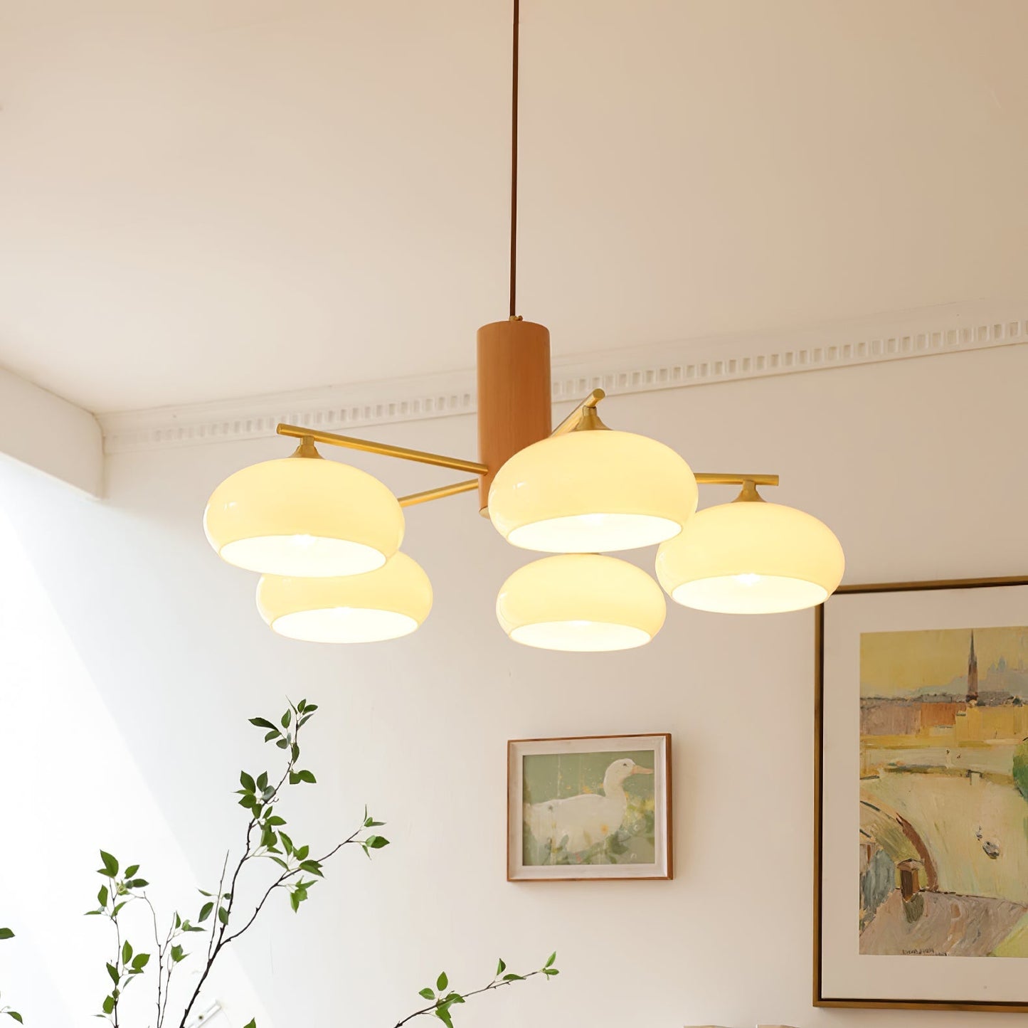 Roni – Lustre Ovale Persimmon