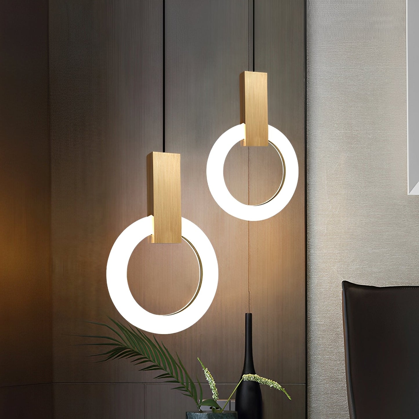 Nordra – Lampe suspendue LED au design anneau nordique pour espaces de vie modernes