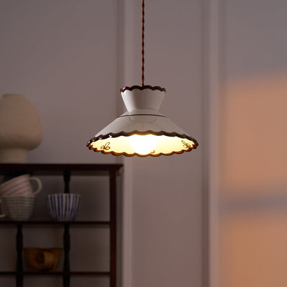 Olivia – Lampe en céramique suspendue rétro