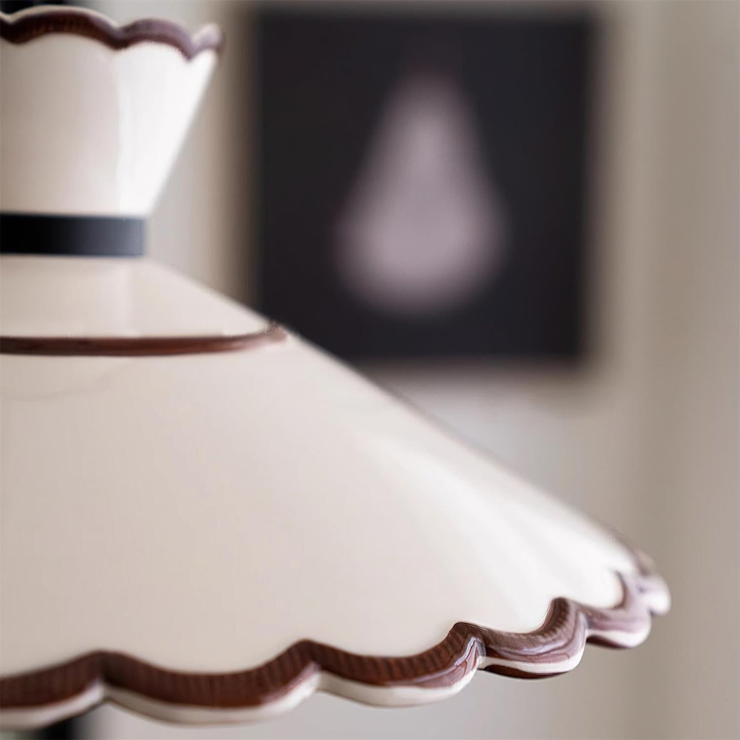 Olivia – Lampe en céramique suspendue rétro