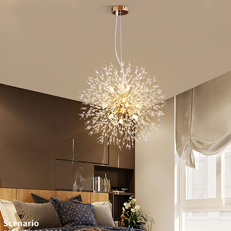 ClartéCristal – Suspension LED élégante avec effet de diffraction