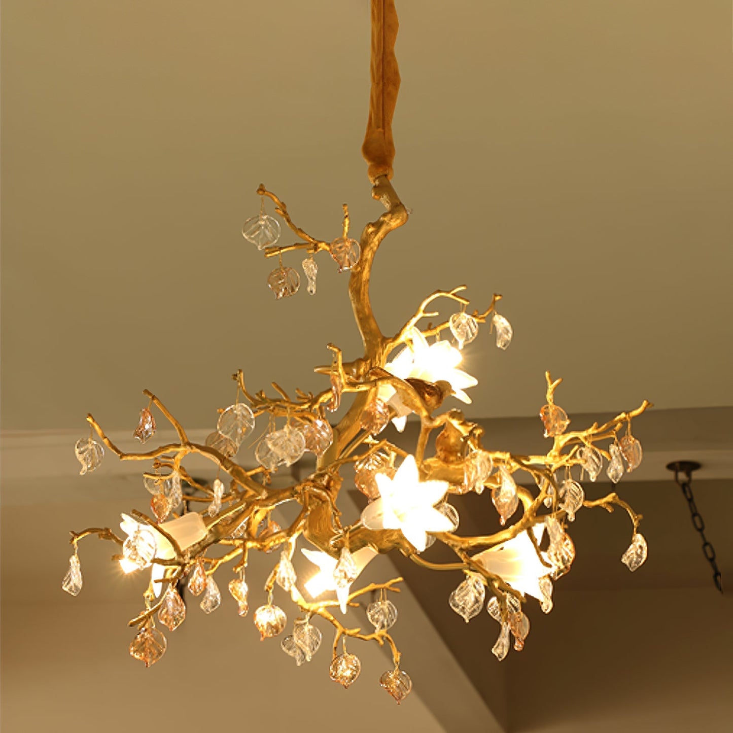 Fiori – Lustre en verre de cuivre