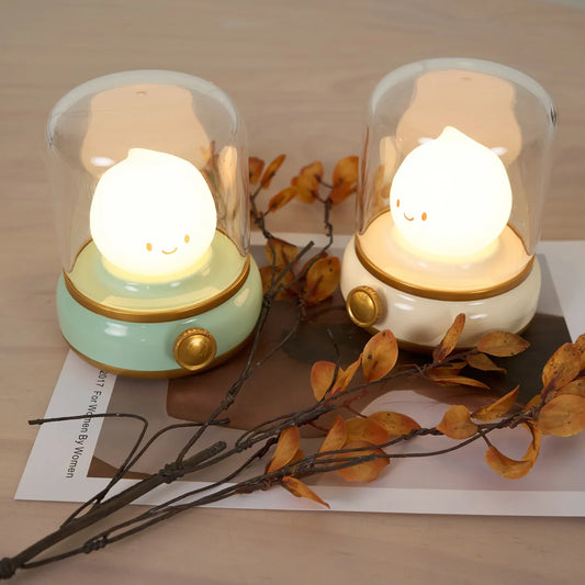 Elina – Lampe de Nuit LED avec Effet de Flamme