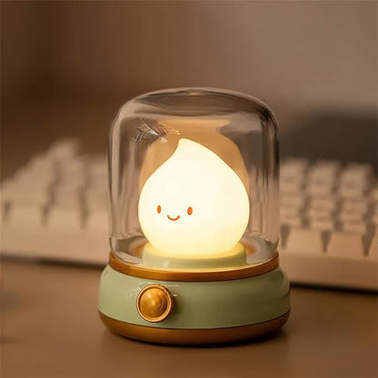 Elina – Lampe de Nuit LED avec Effet de Flamme