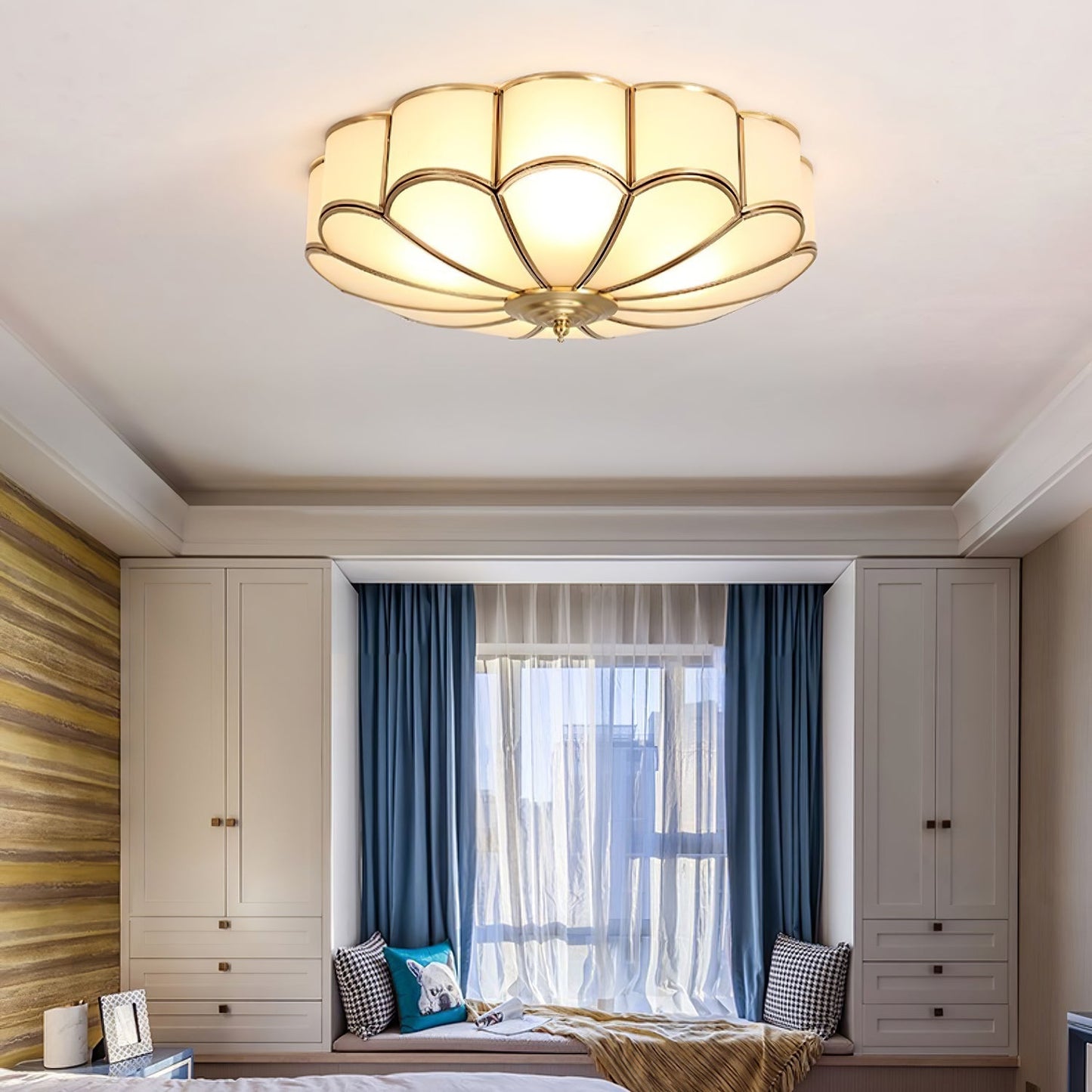 Clara – Lampe de plafond en cuivre simple