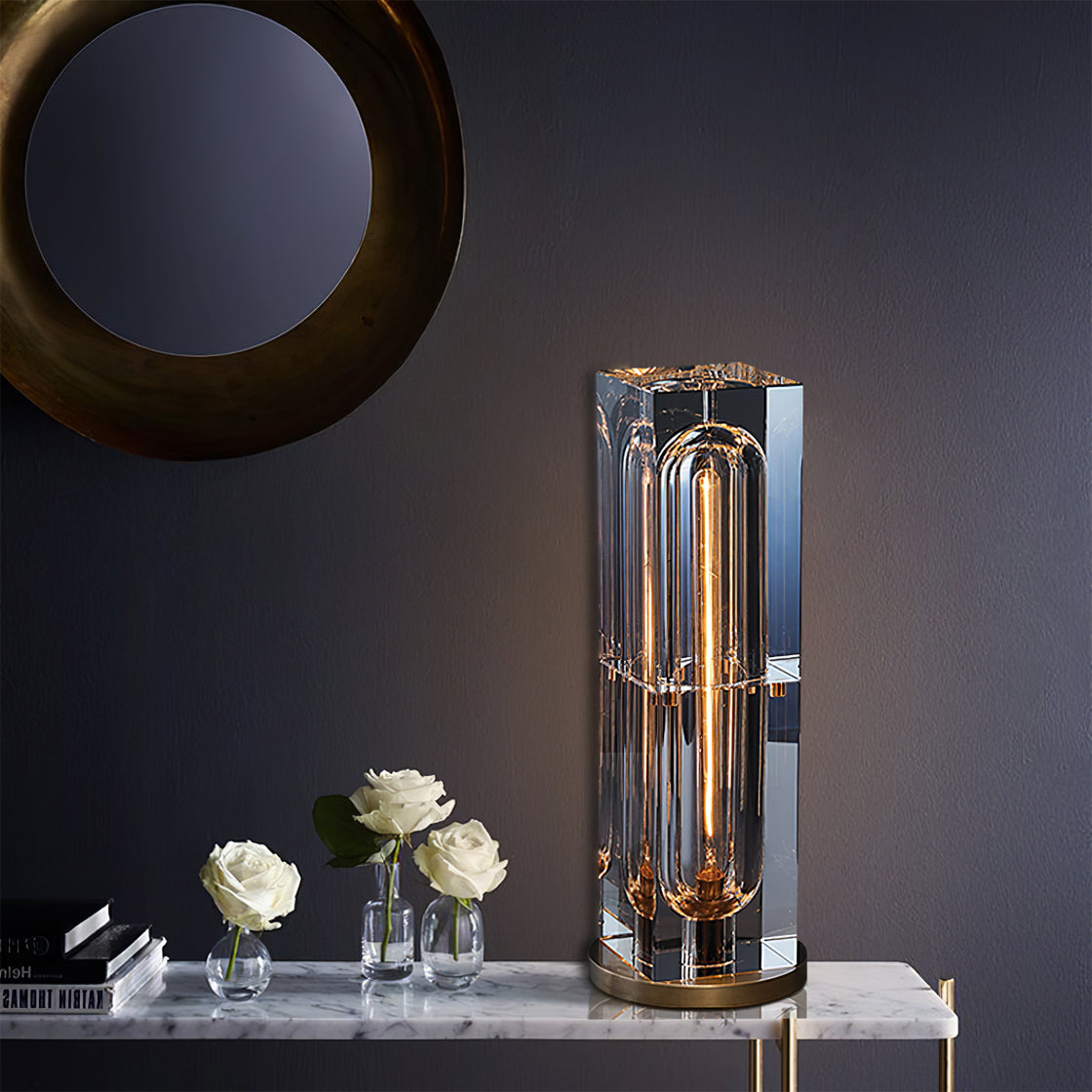 Gera – Lampe de table en cristal