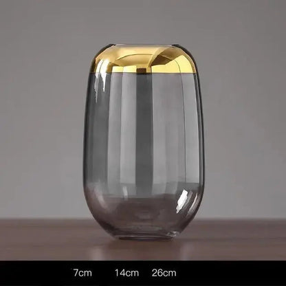 OrVase – Vase décoratif avec finition feuille dorée