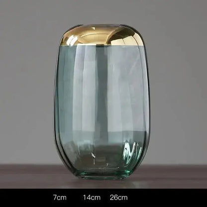 OrVase – Vase décoratif avec finition feuille dorée