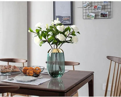 OrVase – Vase décoratif avec finition feuille dorée