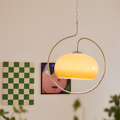 Ashley – Plafonnier rétro en crème