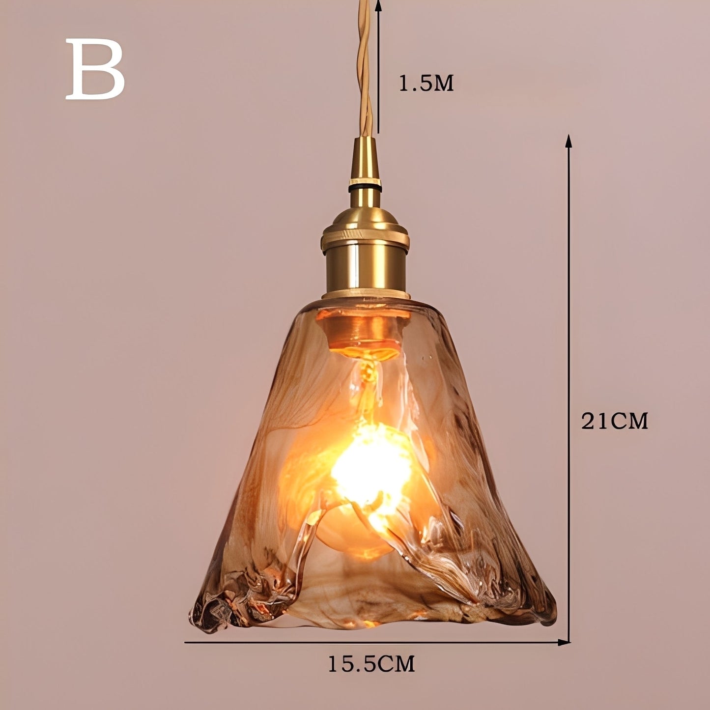 Amika – Suspension moderne en laiton