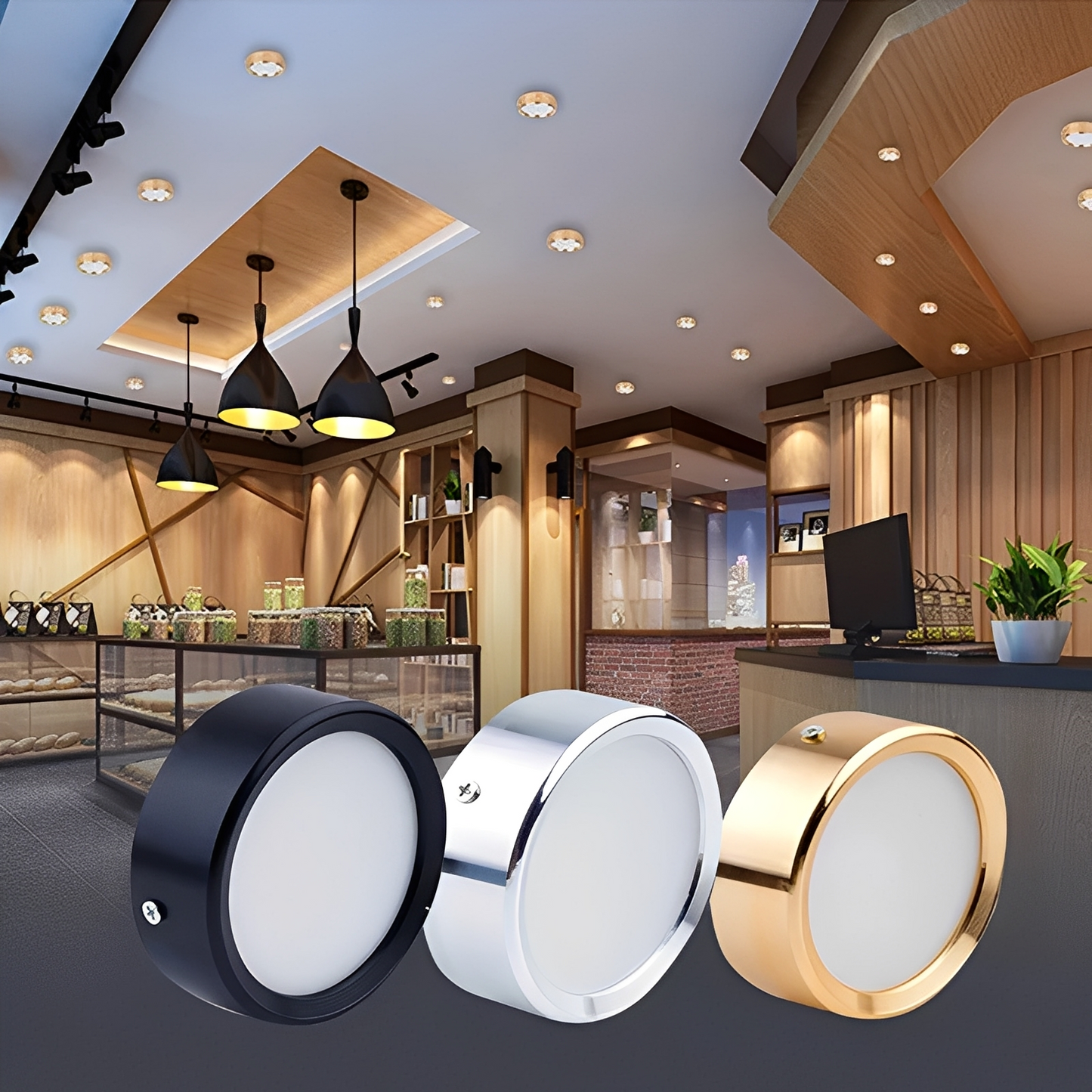 Axel – Lampe de plafond LED compacte