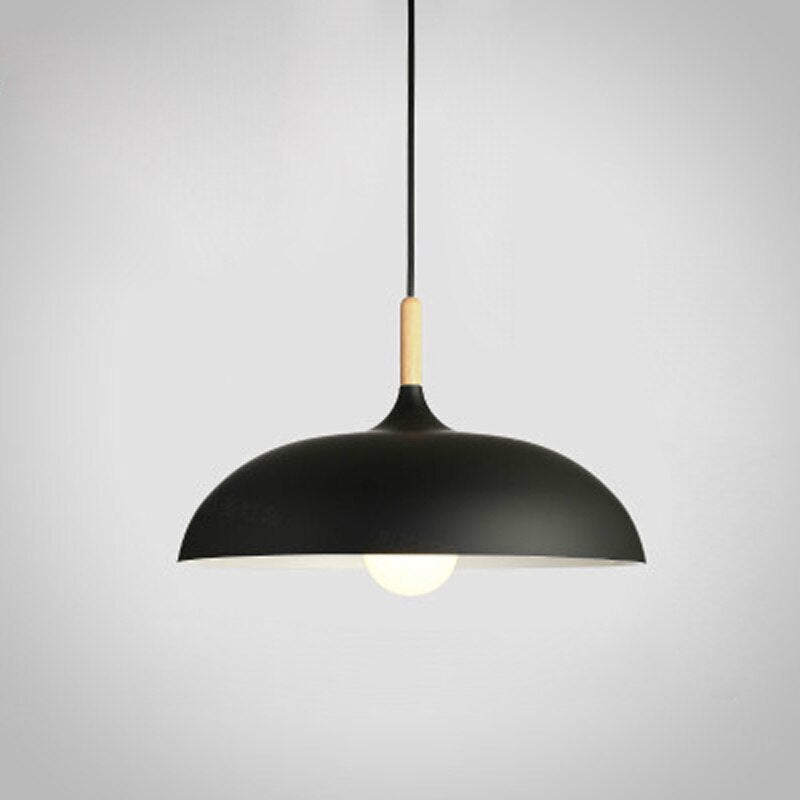 Noa – Lampe suspendue minimaliste en bois et aluminium