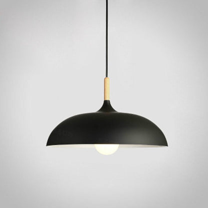 Noa – Lampe suspendue minimaliste en bois et aluminium