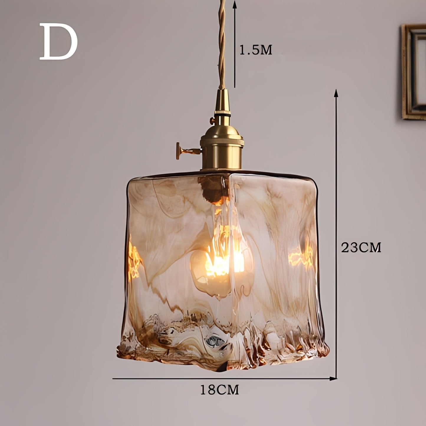 Amika – Suspension moderne en laiton