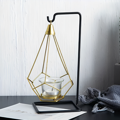 Julian – Porte-bougie Diamant Suspendu