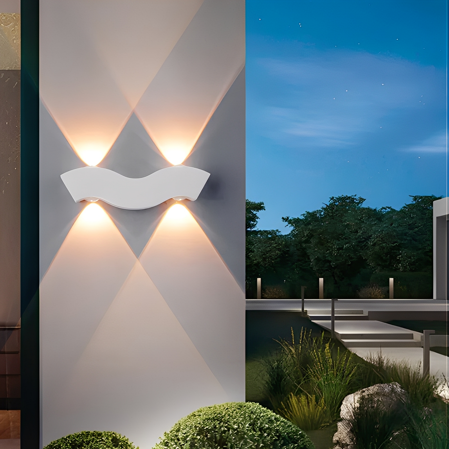 Ragnarok – Applique murale extérieure moderne LED