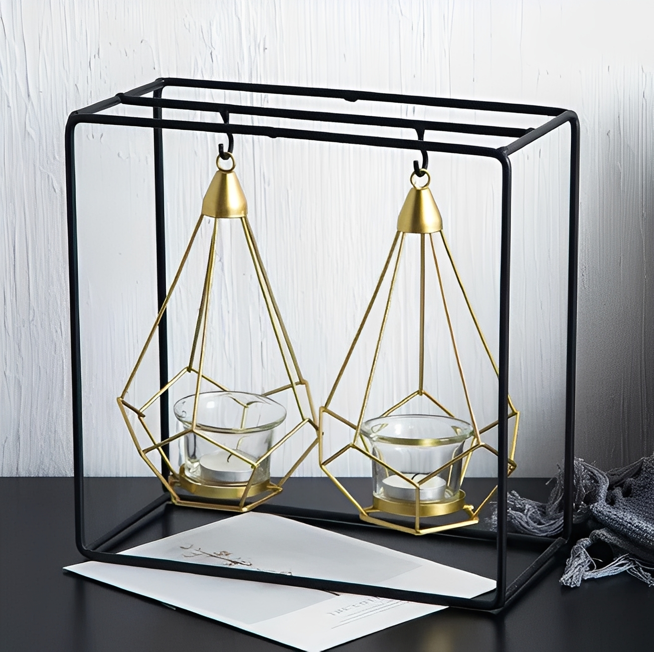 Julian – Porte-bougie Diamant Suspendu