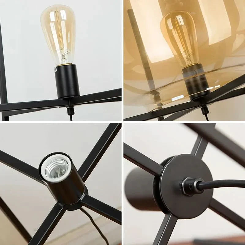 Riza – Lampe de table tétrapode en verre scandinave