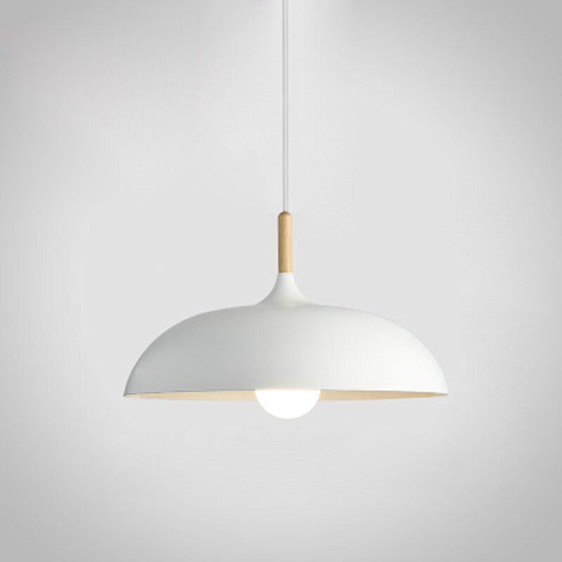 Noa – Lampe suspendue minimaliste en bois et aluminium