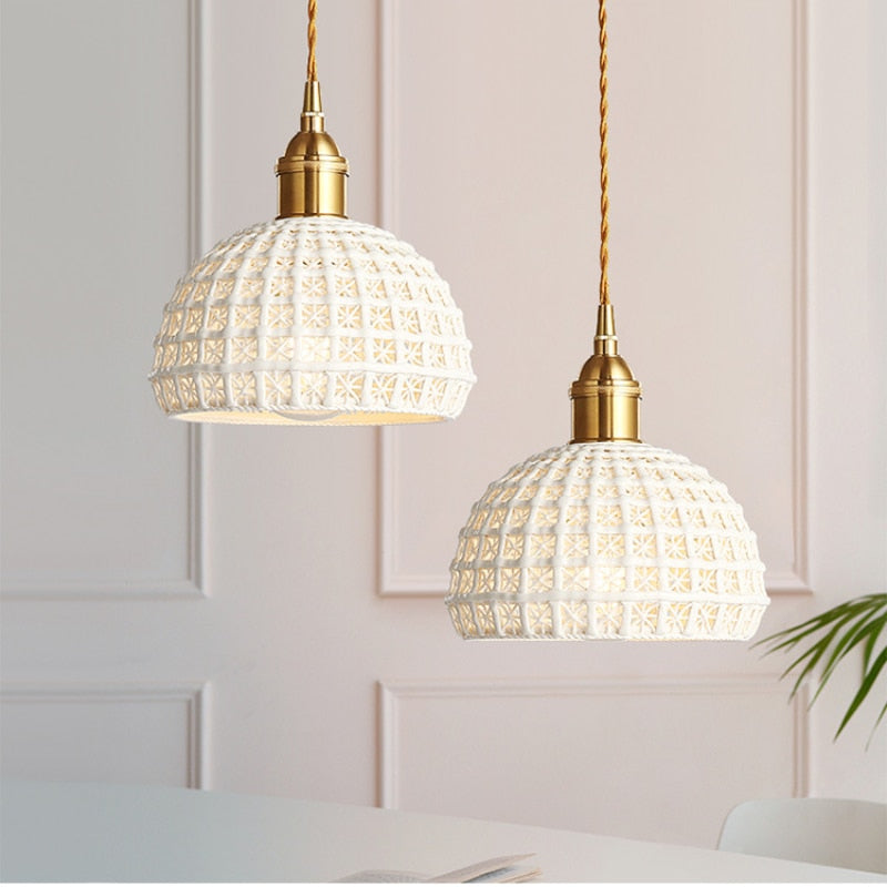 Elinor – Lampe suspendue en cuivre scandinave