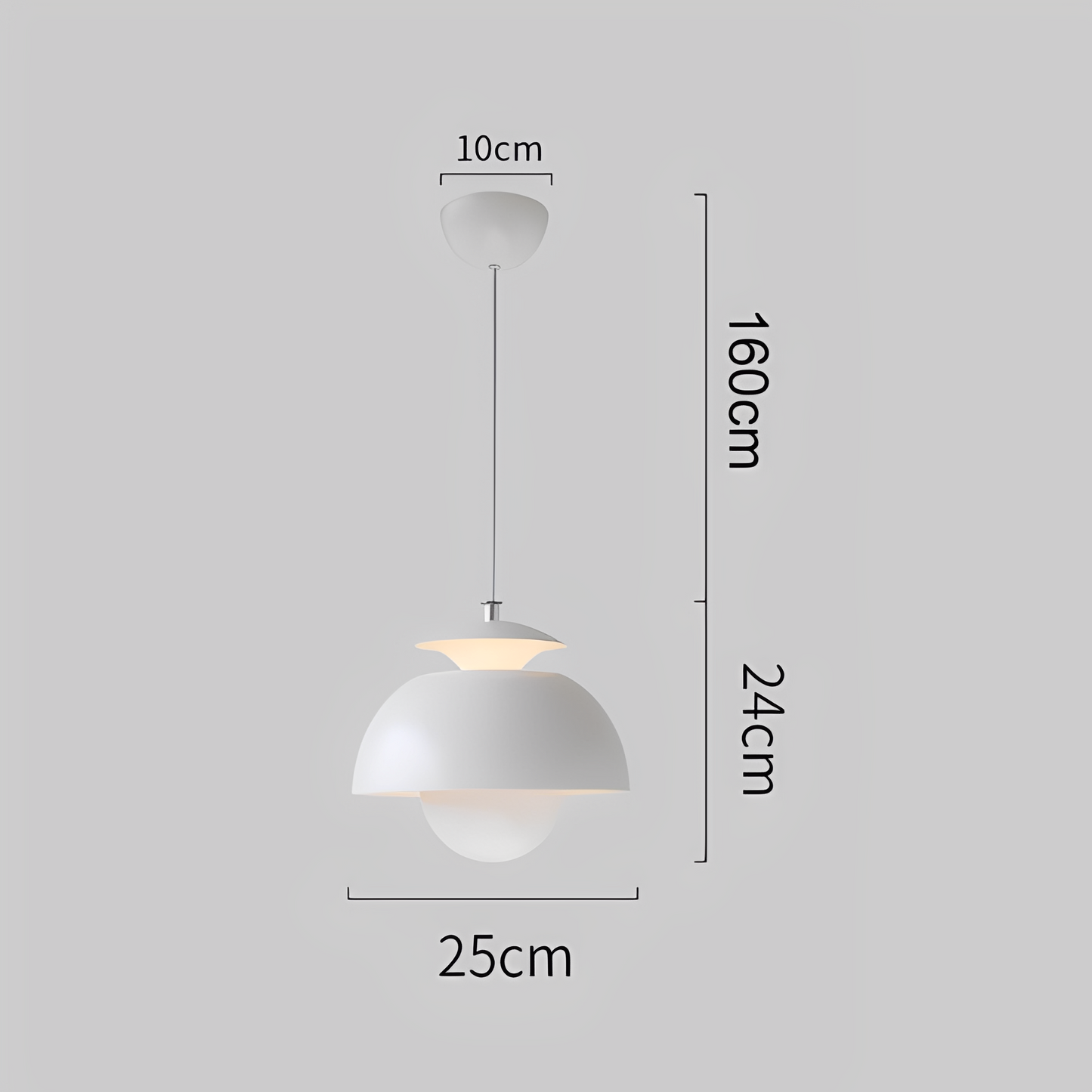 Dario – Lampe Suspendue Classique en Fer